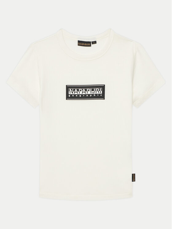 Футболка обычного кроя Chamois NP0A4ILE S Napapijri, белый 
Футболка обычного кроя Chamois NP0A4ILE S Napapijri, белый