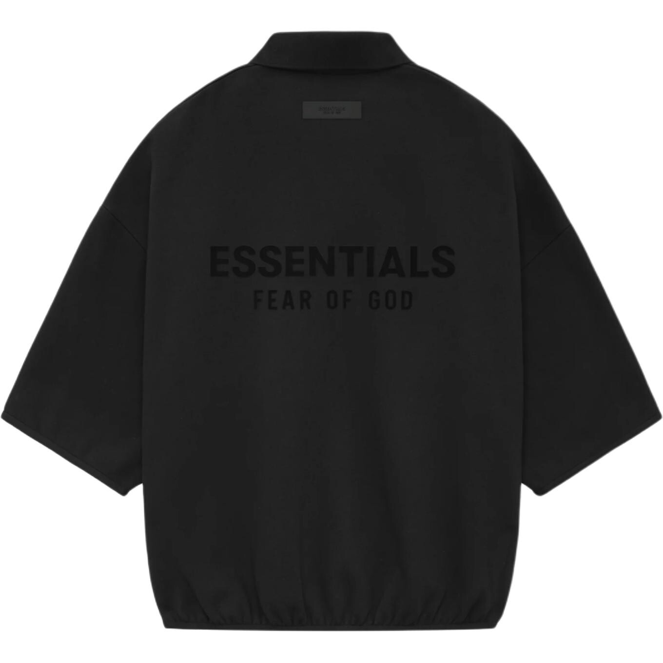 Поло с рукавом 3/4 от Core Collection Fear Of God Essentials, черный 
Поло с рукавом 3/4 от Core Collection Fear Of God Essentials, черный
