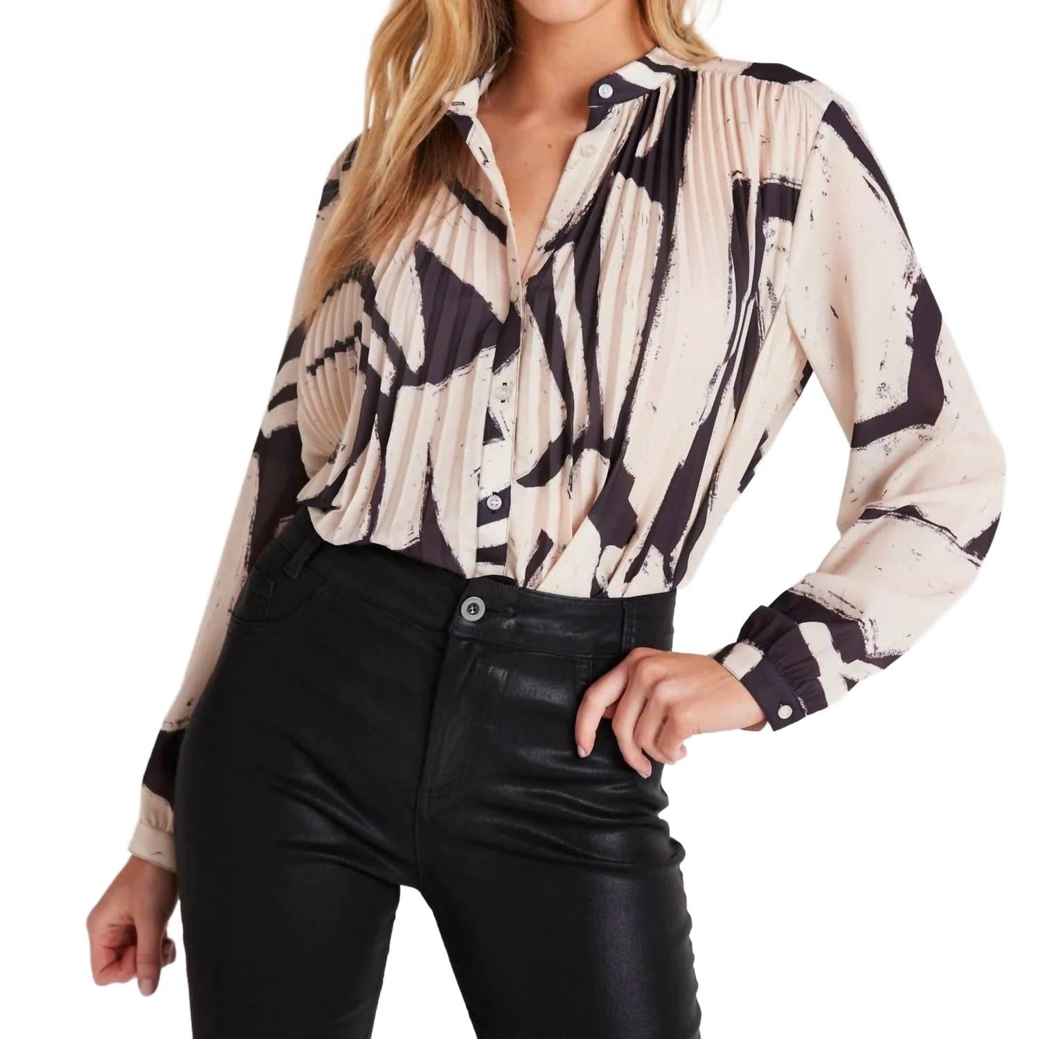 Рубашка с плиссированным лифом в мозаичном принтере цвета слоновой кости Bella Dahl
Рубашка с плиссированным лифом в мозаичном принтере цвета слоновой кости Bella Dahl