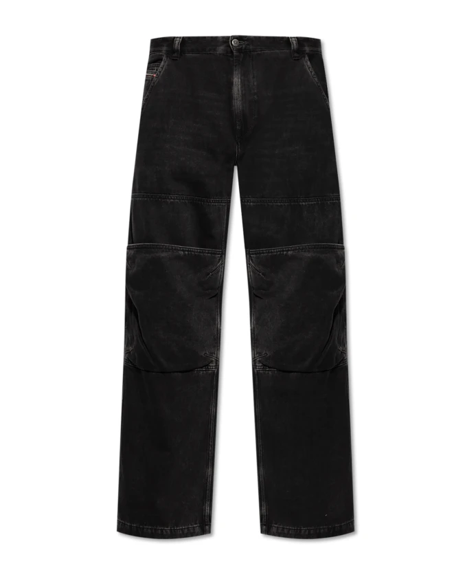 Широкие джинсы Diesel, черный
Широкие джинсы Diesel, черный