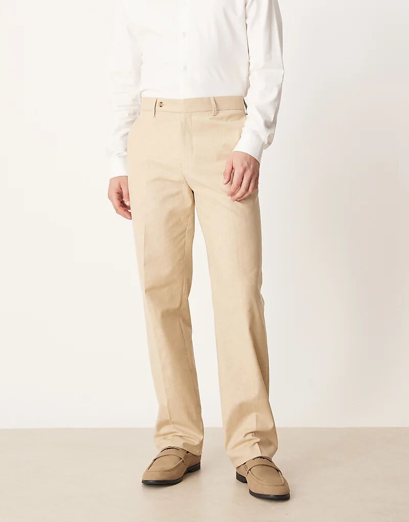 Строгие брюки прямого кроя ASOS DESIGN из льняного льна цвета песочного камня
Строгие брюки прямого кроя ASOS DESIGN из льняного льна цвета песочного камня