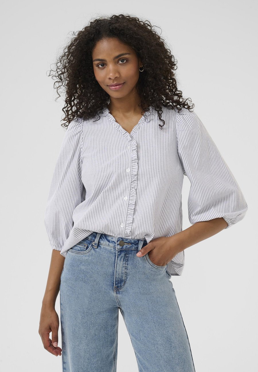 Блуза Kaffe OSITA, White Black Oxford Stripe/Grey
Блуза Kaffe OSITA, White Black Oxford Stripe/Grey