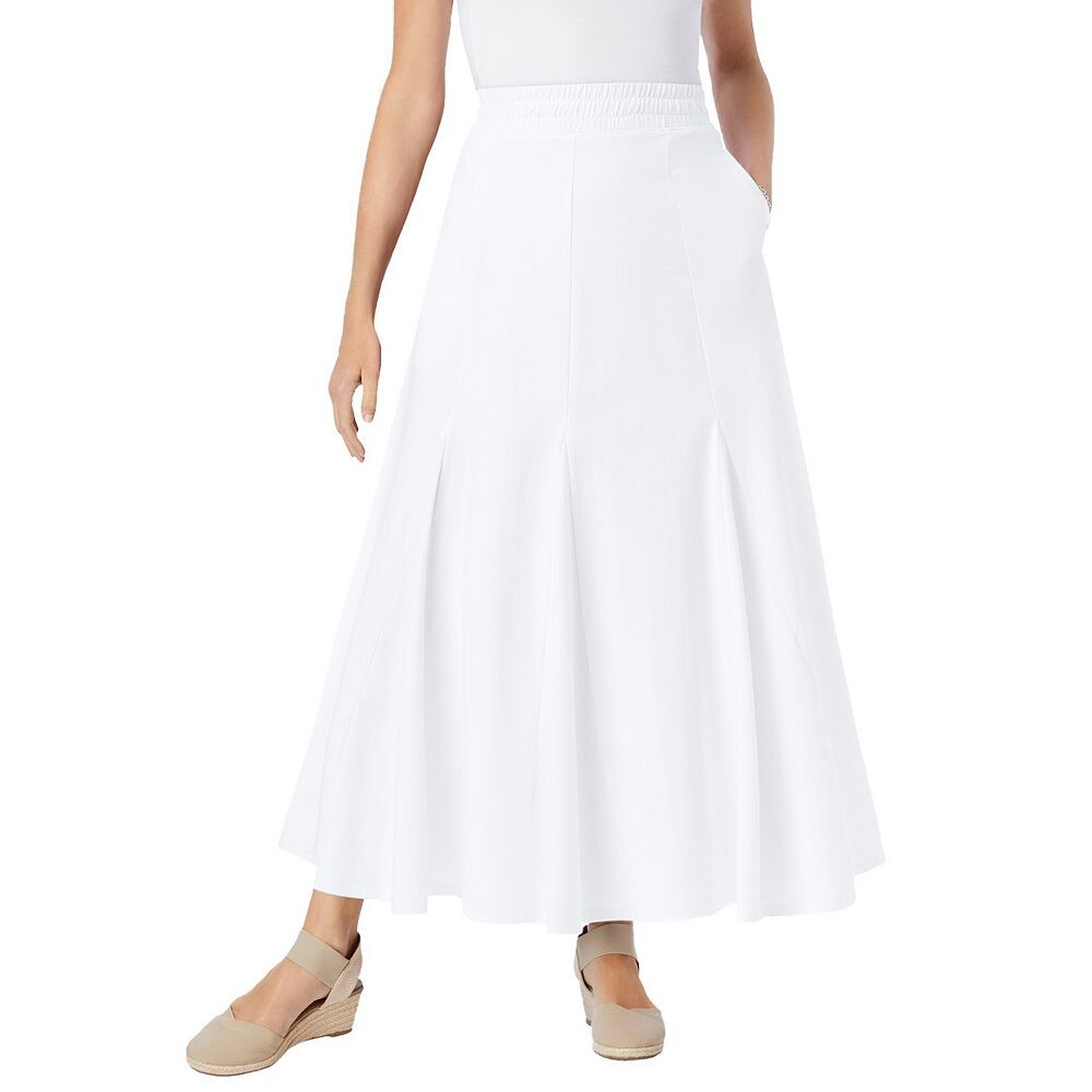 Женщина в женской трикотажной юбке больших размеров Woman Within, белый
Женщина в женской трикотажной юбке больших размеров Woman Within, белый