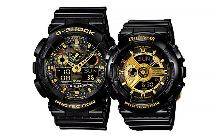 Часы CASIO унисекс G-SHOCK и BABY-G, Камуфляж/черное золото
Часы CASIO унисекс G-SHOCK и BABY-G, Камуфляж/черное золото