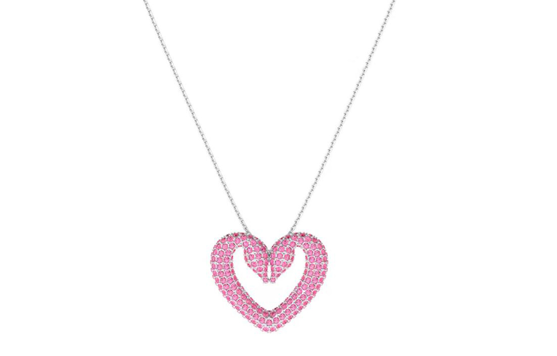 Кулон в виде сердца на цепочке Una Swarovski, розовый
Кулон в виде сердца на цепочке Una Swarovski, розовый