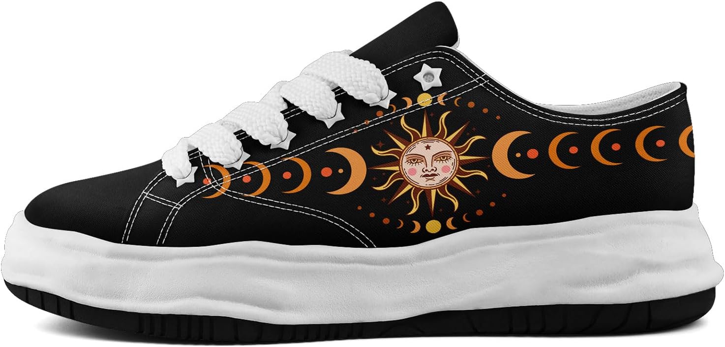 Кроссовки на холщовой основе AWSOLE для женщин и мужчин с принтом Луны, Солнца и Звезд, художественные низкие повседневные кроссовки, удобная легкая унисекс обувь, белый/черный/желтый/оранжевый
Кроссовки на холщовой основе AWSOLE для женщин и мужчин с принтом Луны, Солнца и Звезд, художественные низкие повседневные кроссовки, удобная легкая унисекс обувь, белый/черный/желтый/оранжевый