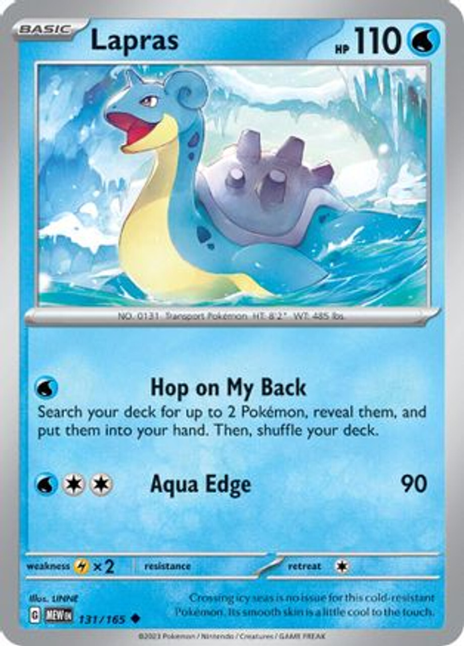 Карточная игра Lapras 131 - SV Scarlet and Violet 151 Reverse Holofoil
Карточная игра Lapras 131 - SV Scarlet and Violet 151 Reverse Holofoil