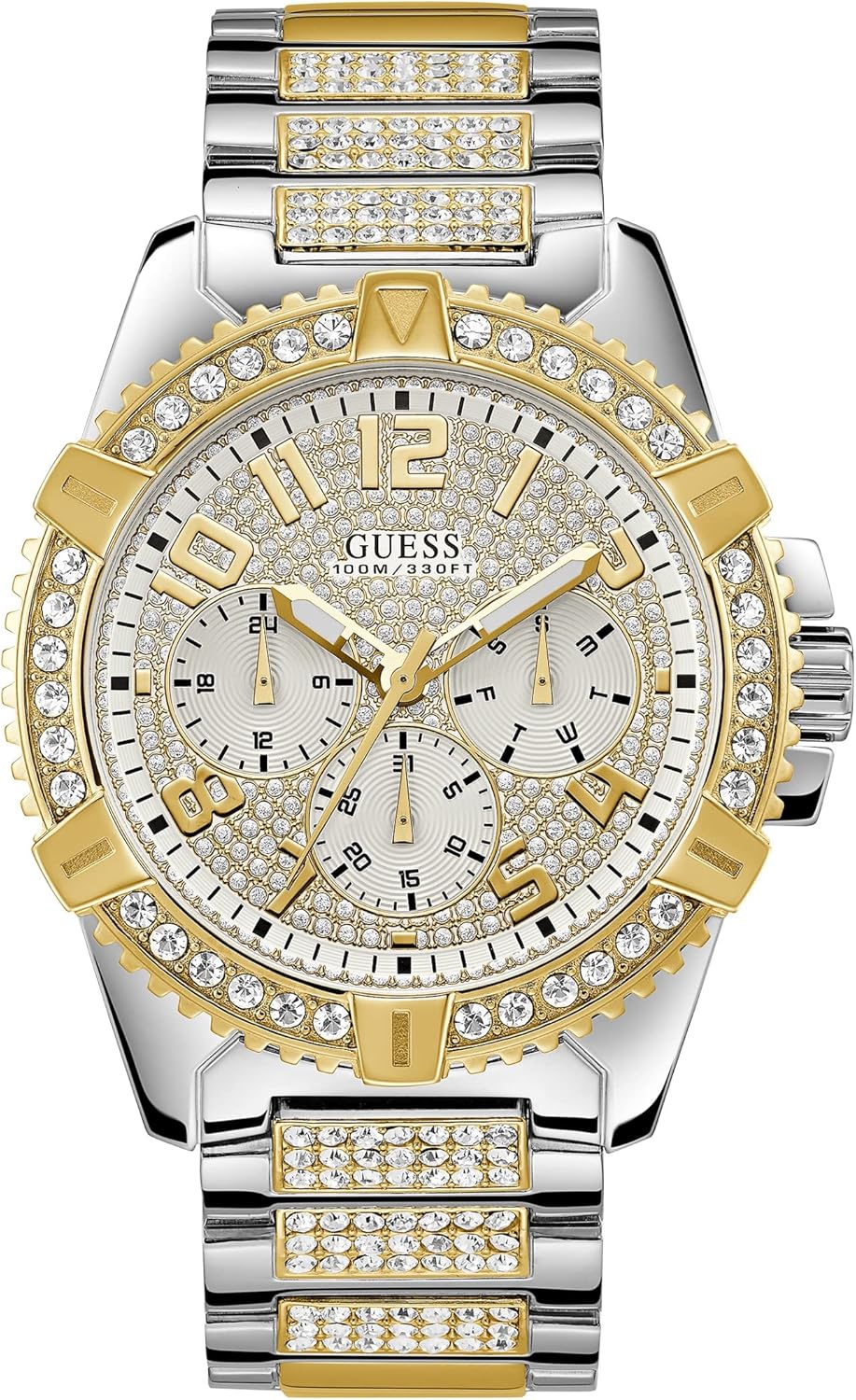 GUESS браслетные часы из нержавеющей стали золотистого тона с кристаллами, Silver Tone/Gold Tone/Silver Tone/Gold Tone/White, Позолоченный, GUESS браслетные часы из нержавеющей стали золотистого тона с кристаллами, Silver Tone/Gold Tone/Silver Tone/Gold T
GUESS браслетные часы из нержавеющей стали золотистого тона с кристаллами, Silver Tone/Gold Tone/Silver Tone/Gold Tone/White, Позолоченный, GUESS браслетные часы из нержавеющей стали золотистого тона с кристаллами, Silver Tone/Gold Tone/Silver Tone/Gold T