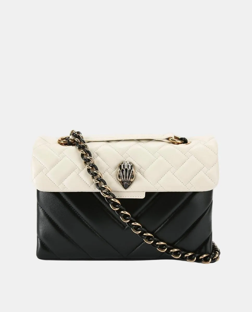 Сумка кенсингтон двухцветная бело-черная Kurt Geiger, черный
Сумка кенсингтон двухцветная бело-черная Kurt Geiger, черный