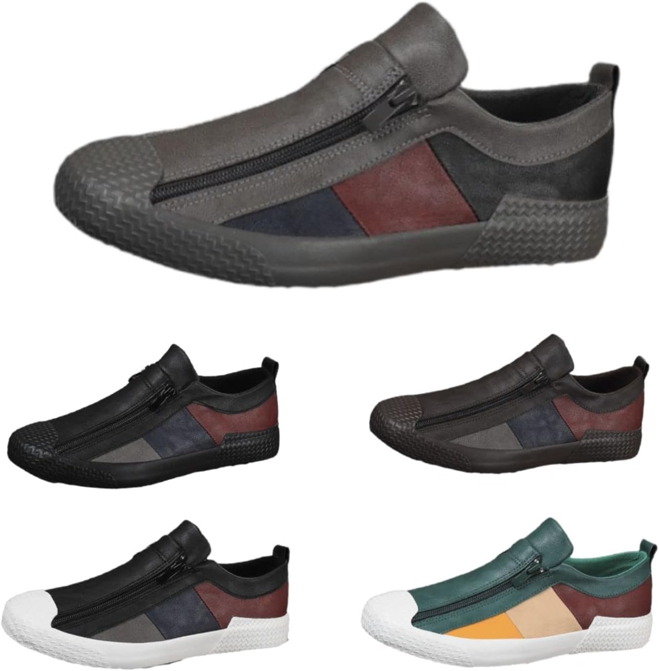 Мужские кожаные слипоны с молнией Удобные и дышащие кожаные балетки для прогулок Модная универсальная повседневная обувь Devilangel, темно-серый
Мужские кожаные слипоны с молнией Удобные и дышащие кожаные балетки для прогулок Модная универсальная повседневная обувь Devilangel, темно-серый