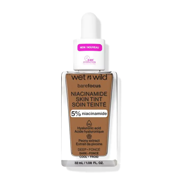 Праймер base de maquillaje bare focus niacinamide skin tint Wet N Wild, цвет deep
Праймер base de maquillaje bare focus niacinamide skin tint Wet N Wild, цвет deep