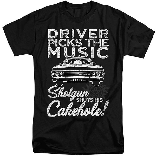 Футболка с коротким рукавом Supernatural driver picks music adult tall Licensed Character
Футболка с коротким рукавом Supernatural driver picks music adult tall Licensed Character
