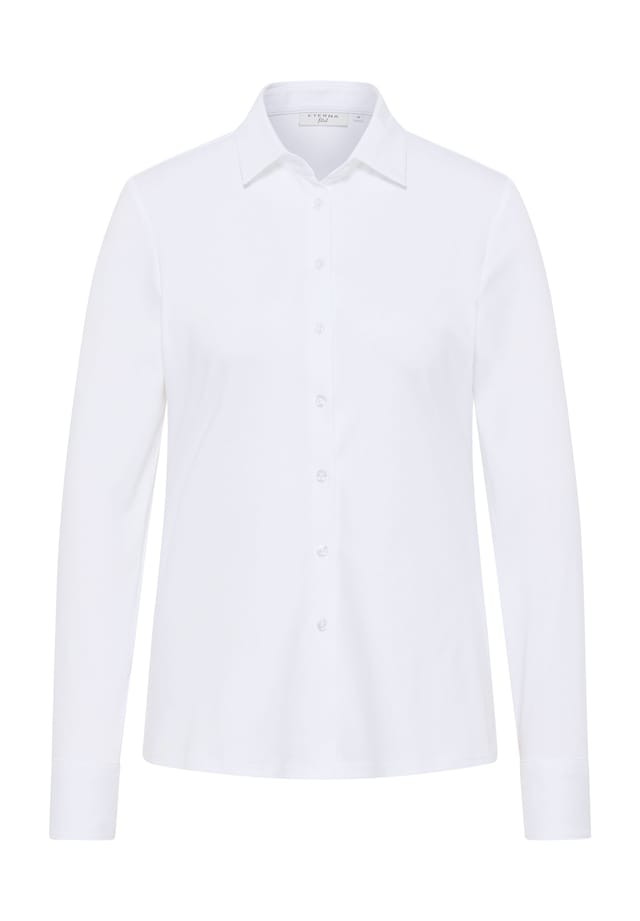 Рубашка из джерси приталенная Eterna, белый
Рубашка из джерси приталенная Eterna, белый