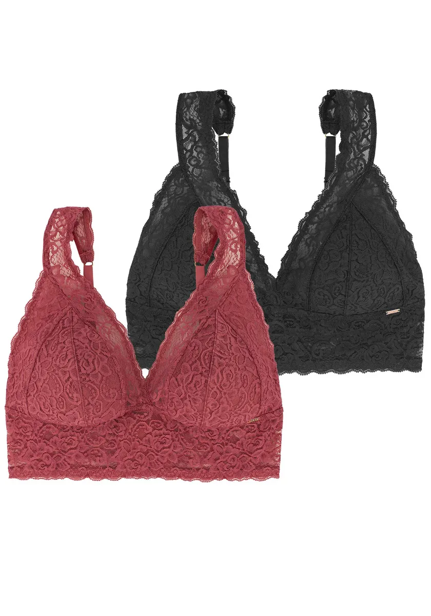 Бралетт Dorina "Lana", XS-4XL, без косточек, с цветочным кружевом, черный
Бралетт Dorina "Lana", XS-4XL, без косточек, с цветочным кружевом, черный