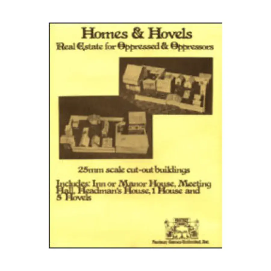 Дома и лачуги — недвижимость для угнетённых и угнетателей в масштабе 25 мм, Role Playing Games (FGU)
Дома и лачуги — недвижимость для угнетённых и угнетателей в масштабе 25 мм, Role Playing Games (FGU)