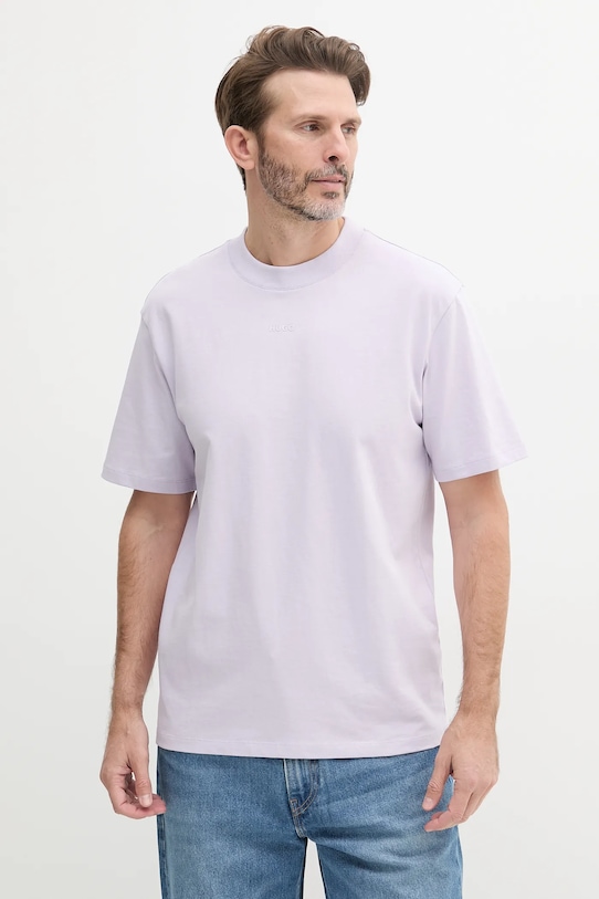 Хлопковая футболка Hugo, фиолетовый
Хлопковая футболка Hugo, фиолетовый