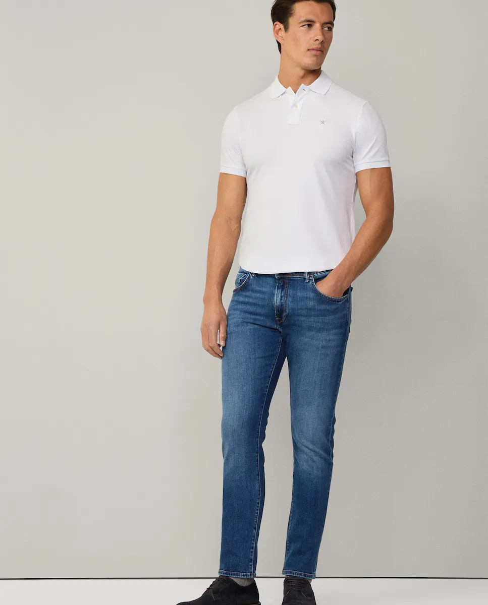 Узкие мужские джинсы с эффектом потертости Hackett, синий
Узкие мужские джинсы с эффектом потертости Hackett, синий