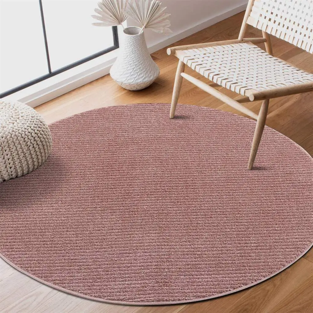 Ковер Carpet City "233-82-FANCY900", круглый, короткий ворс, однотонный, объемный, полосатый Ø 120 см, цвет rosé
Ковер Carpet City "233-82-FANCY900", круглый, короткий ворс, однотонный, объемный, полосатый Ø 120 см, цвет rosé