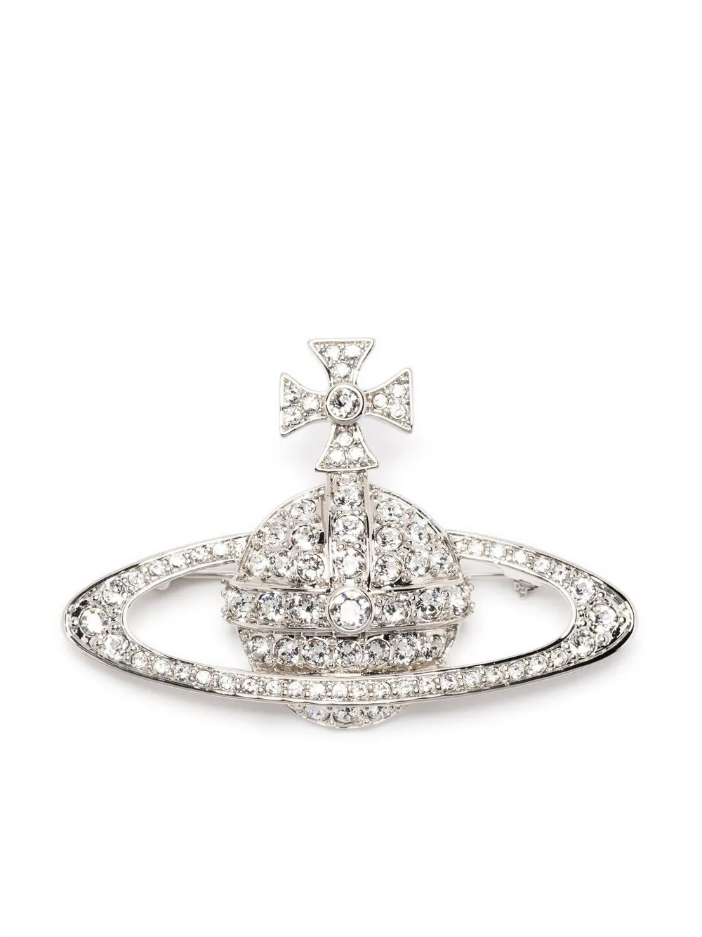 Брошь с кристаллами и декором Orb Vivienne Westwood, серебряный
Брошь с кристаллами и декором Orb Vivienne Westwood, серебряный