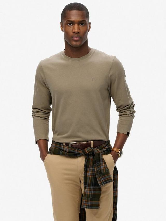 Классическая хлопковая футболка с длинными рукавами Regular Fit Superdry, Vintage Khaki
Классическая хлопковая футболка с длинными рукавами Regular Fit Superdry, Vintage Khaki