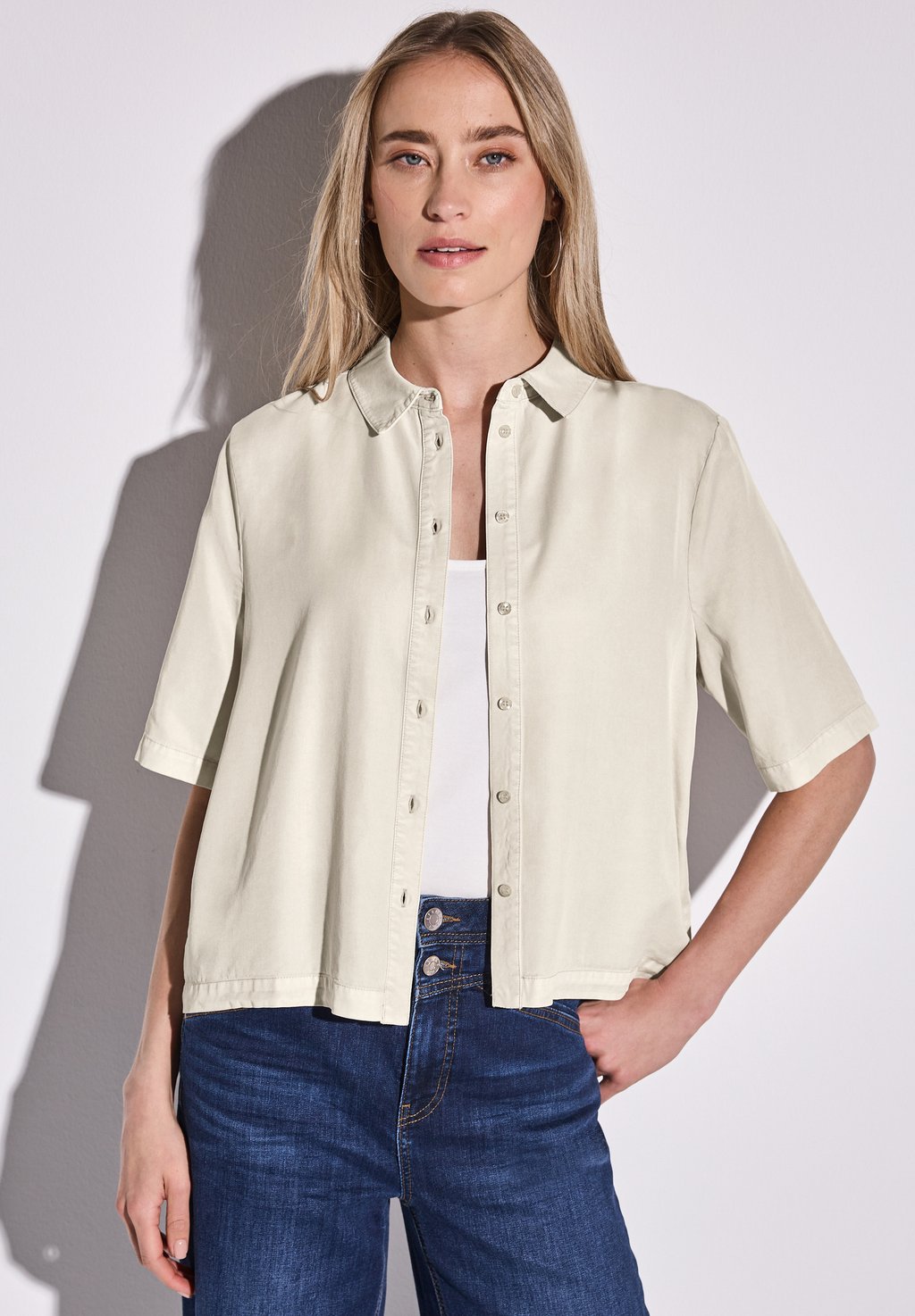 Блузка на пуговицах Street One, песочный
Блузка на пуговицах Street One, песочный