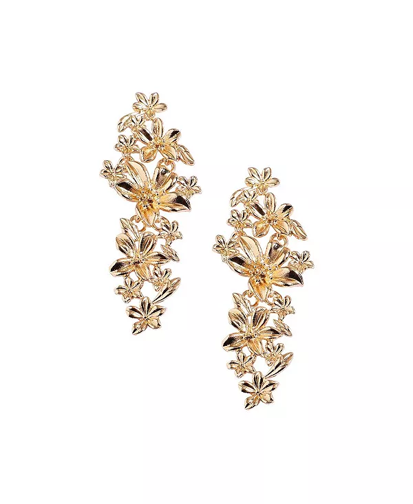 Металлические серьги-подвески «Флора» Sohi, gold
Металлические серьги-подвески «Флора» Sohi, gold