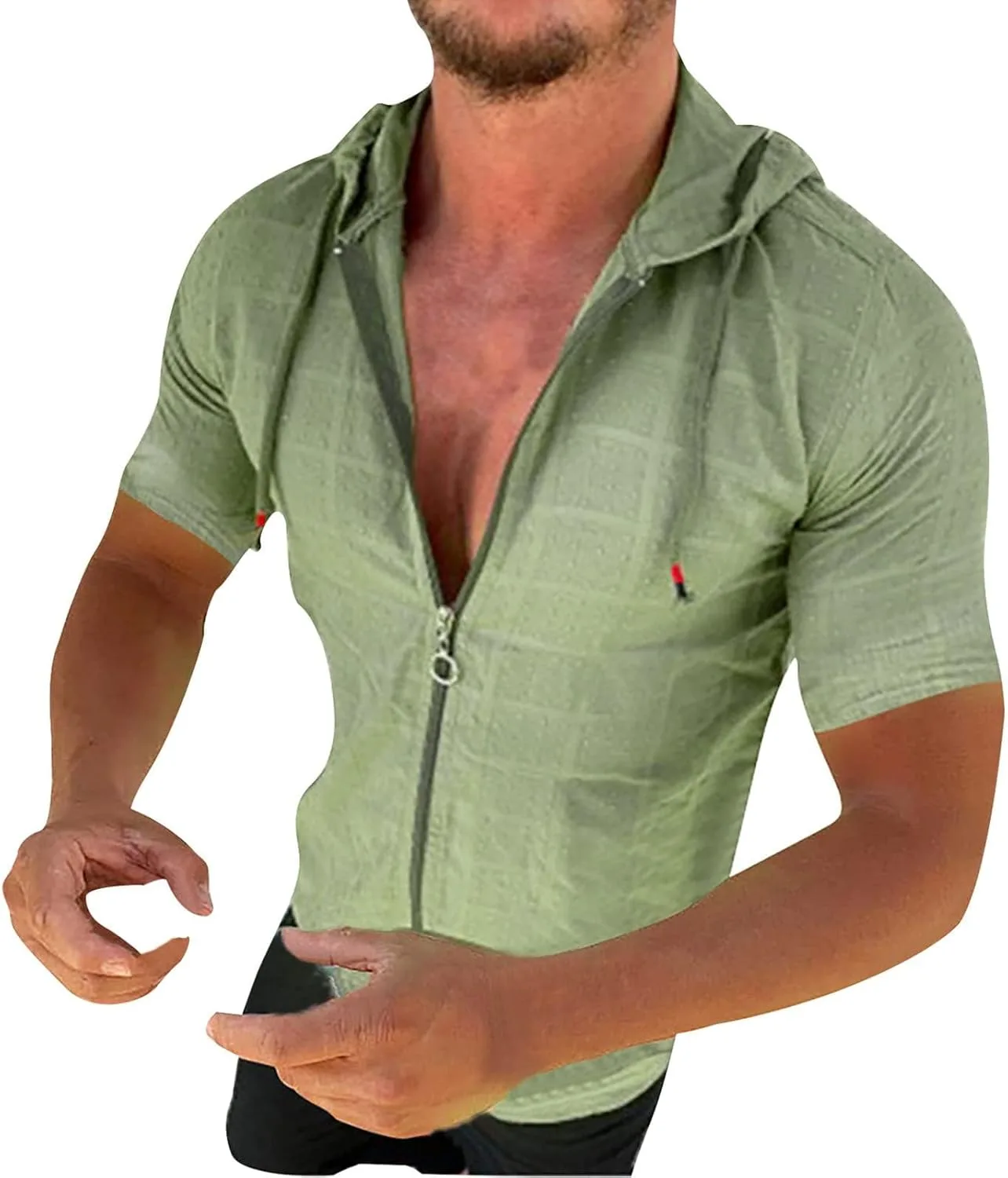 Мужская худи slim fit с коротким рукавом и молнией RSZGSWS
Мужская худи slim fit с коротким рукавом и молнией RSZGSWS
