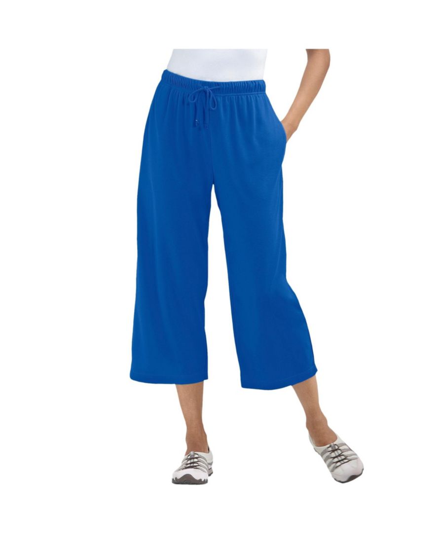 Брюки-капри из спортивного трикотажа больших размеров Woman Within, Bright cobalt
Брюки-капри из спортивного трикотажа больших размеров Woman Within, Bright cobalt