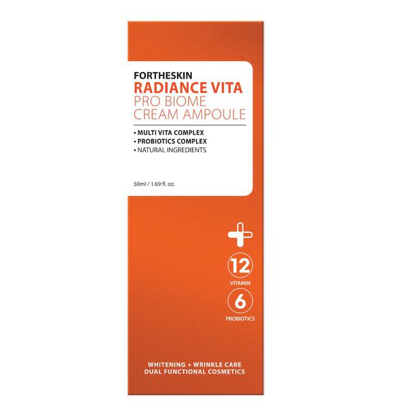 Осветляющий крем-ампула с витаминами, 50 мл Fortheskin Radiance vita
Осветляющий крем-ампула с витаминами, 50 мл Fortheskin Radiance vita