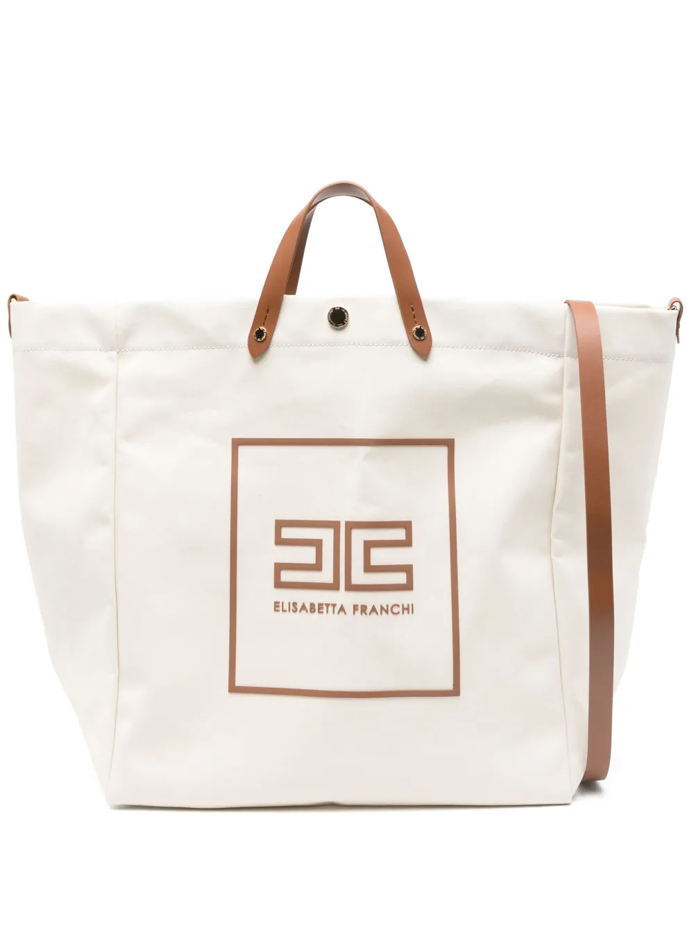Сумка-тоут с логотипом Elisabetta Franchi, нейтральный
Сумка-тоут с логотипом Elisabetta Franchi, нейтральный