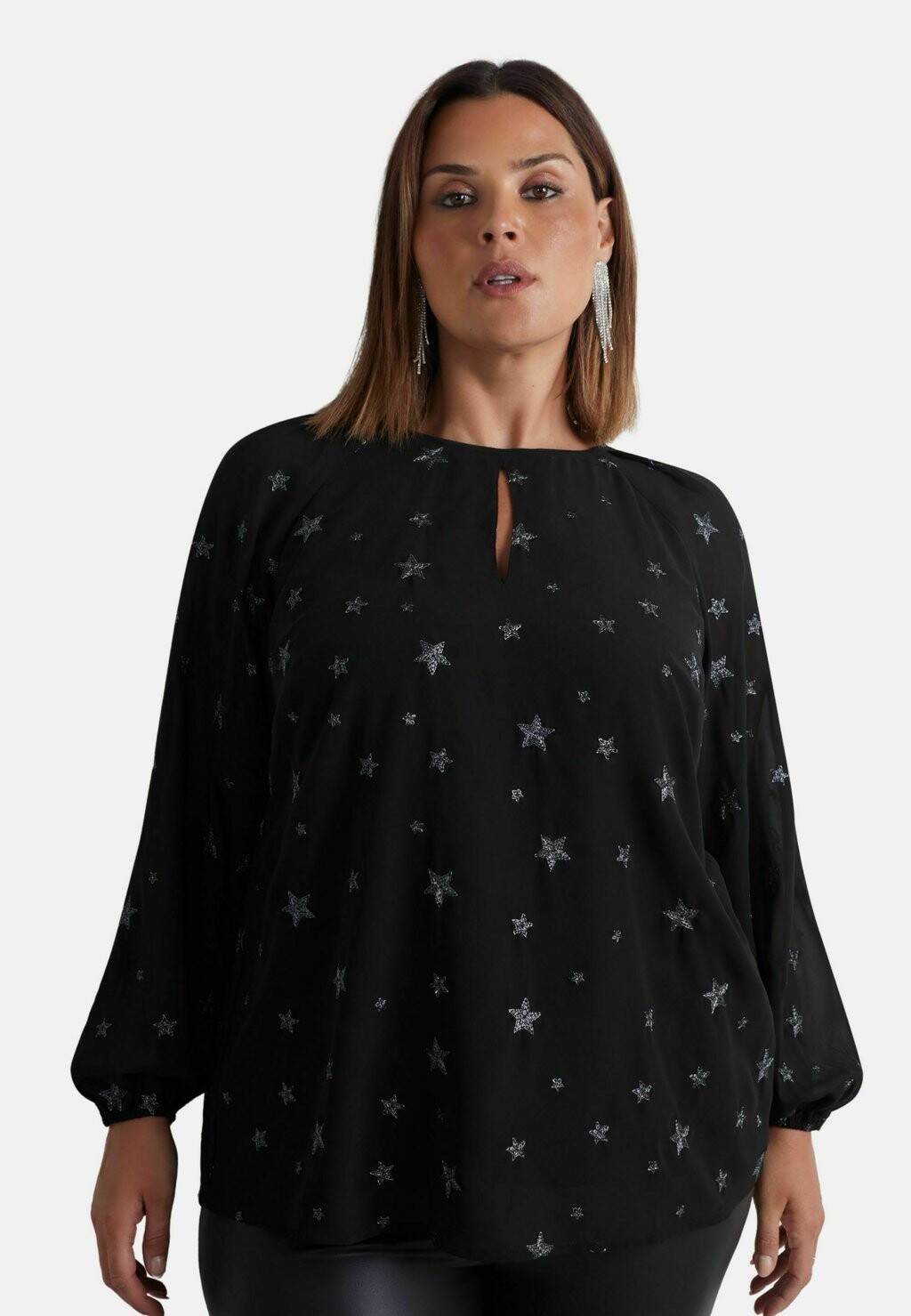 Блуза STAR EMBROIDERED Live Unlimited London, черный
Блуза STAR EMBROIDERED Live Unlimited London, черный