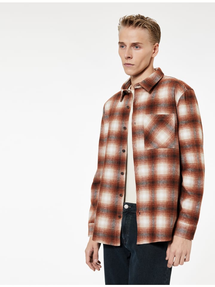 KOTON Рубашки с длинными рукавами в оранжевую клетку
KOTON Рубашки с длинными рукавами в оранжевую клетку