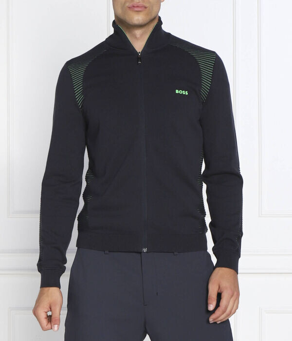 Кофта мужская Boss Green спортивная на молнии, синий/зеленый
Кофта мужская Boss Green спортивная на молнии, синий/зеленый