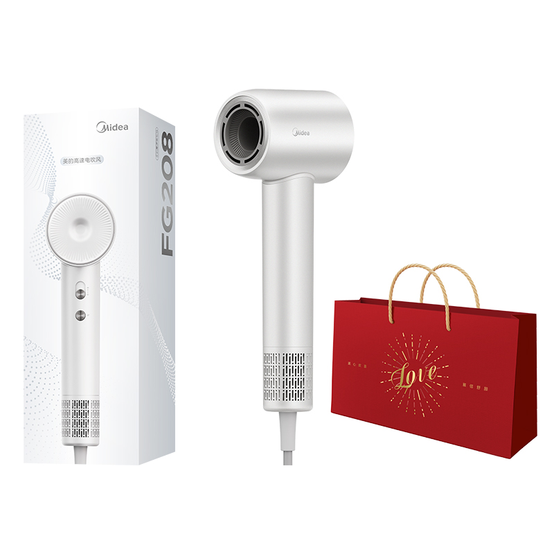 Фен 1500W с отрицательными ионами FG208 Midea, Iridescent White, Official Shopping Bag 
Фен 1500W с отрицательными ионами FG208 Midea, Iridescent White, Official Shopping Bag