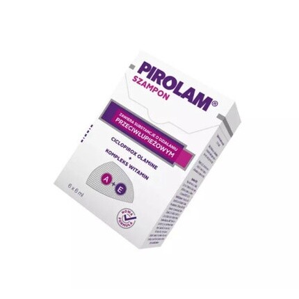 Шампунь против перхоти, 6 мл – упаковка из 6 шт., Pirolam
Шампунь против перхоти, 6 мл – упаковка из 6 шт., Pirolam