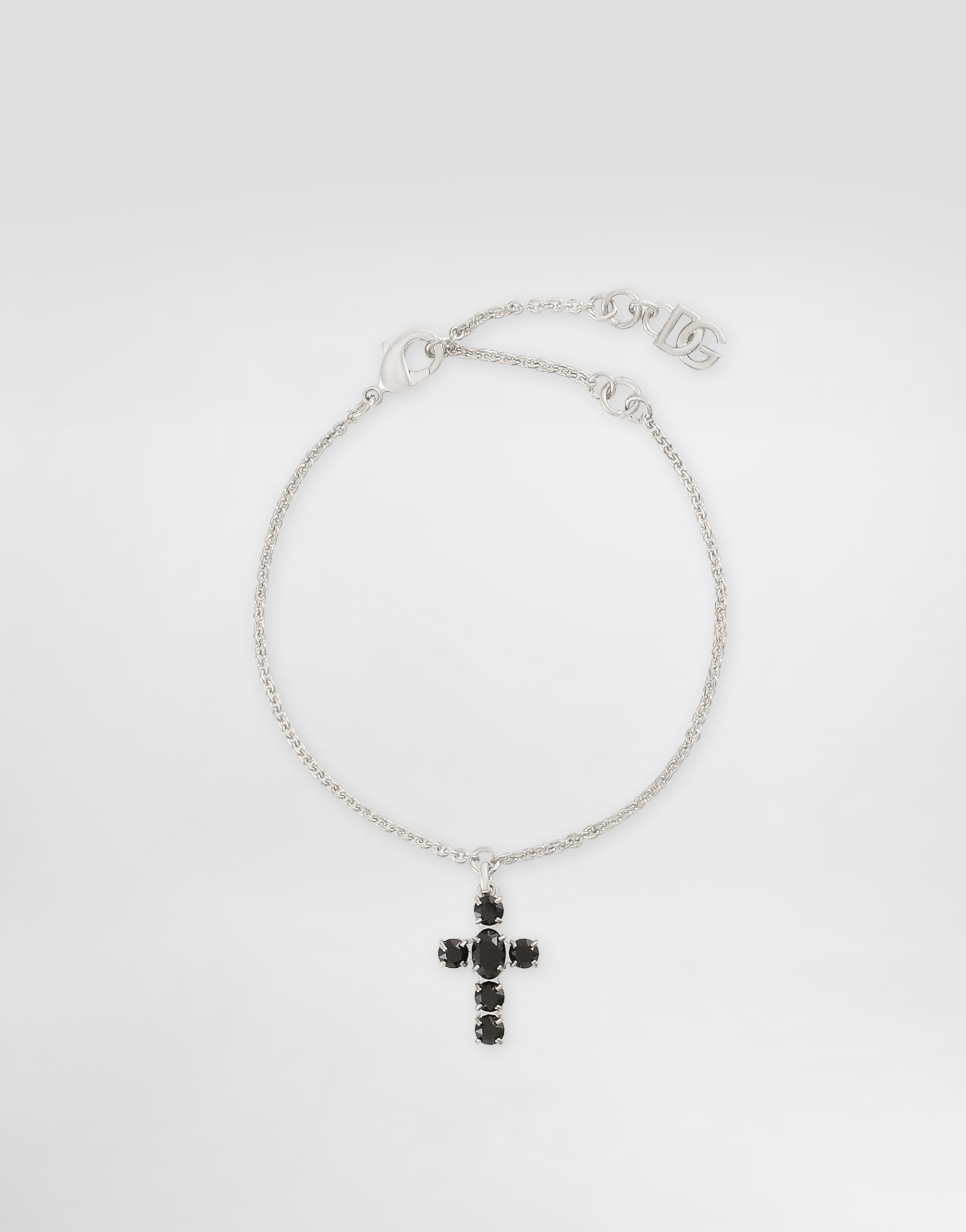 Браслет-цепочка с подвесками-крестами, украшенными стразами Dolce & Gabbana, серебряный
Браслет-цепочка с подвесками-крестами, украшенными стразами Dolce & Gabbana, серебряный