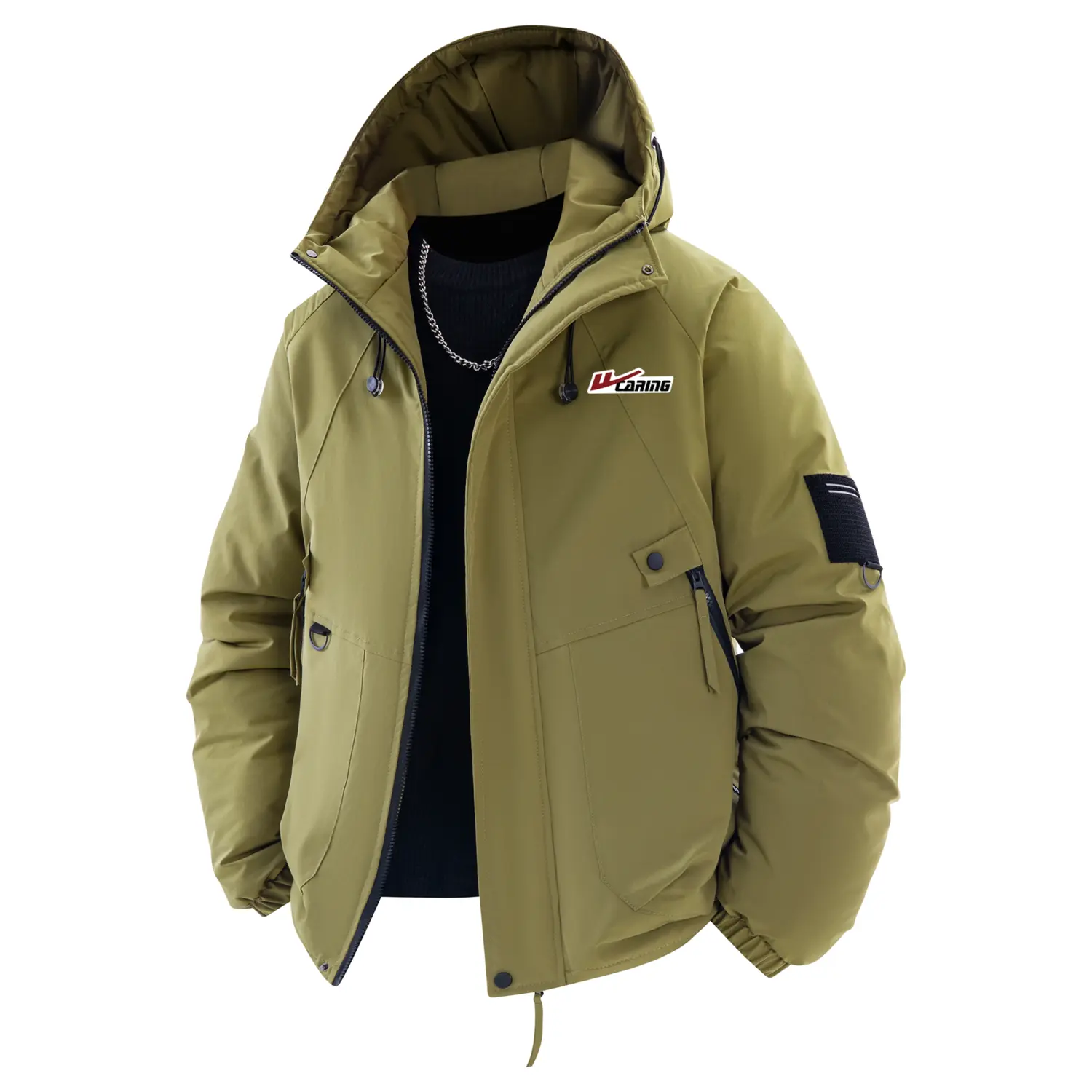 Пуховик Unisex Hooded Thickened Puffer Jacket WARRIOR, army зеленый (diy badge)
Пуховик Unisex Hooded Thickened Puffer Jacket WARRIOR, army зеленый (diy badge)