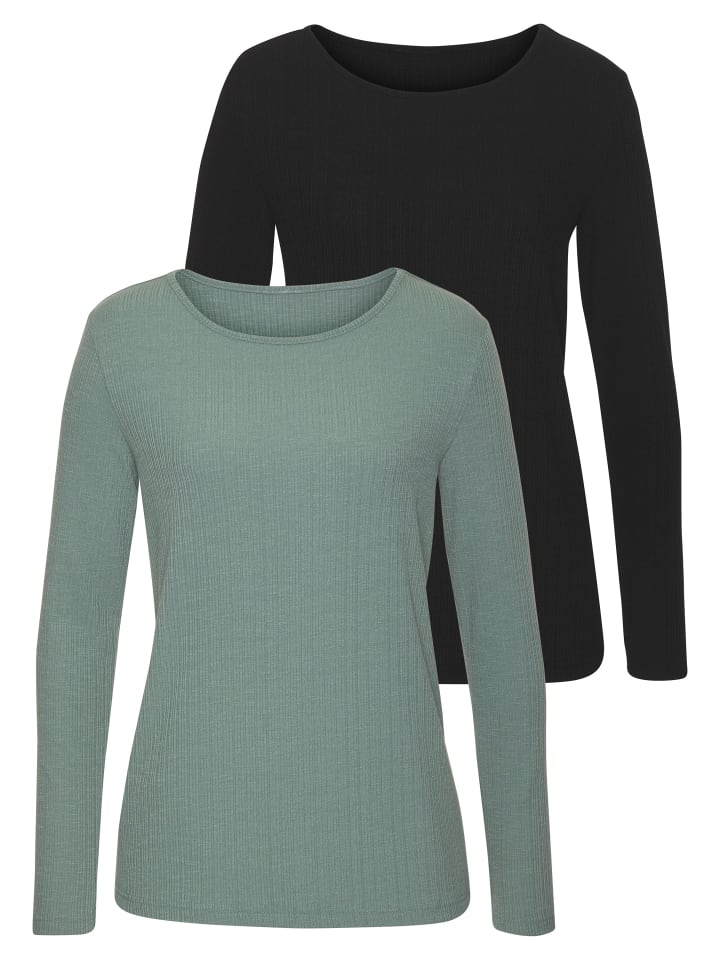 Рубашка с длинным рукавом, черная, эвкалиптовая Vivance
Рубашка с длинным рукавом, черная, эвкалиптовая Vivance