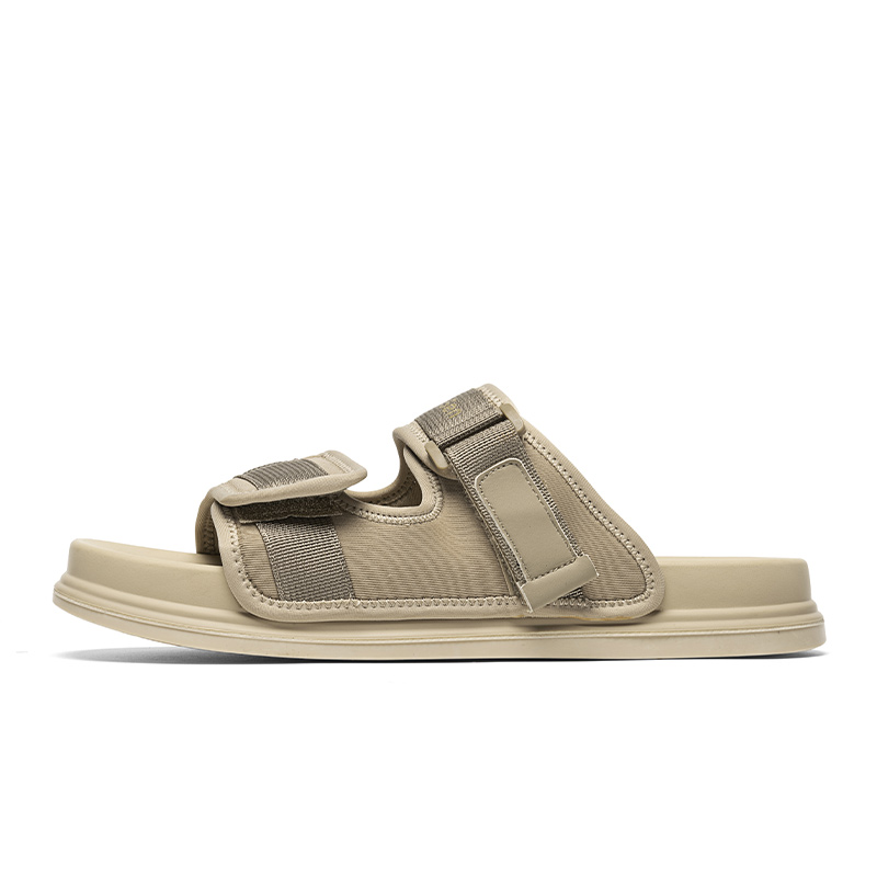 Сандалии-слайдеры с резиновой подошвой, устойчивые к истиранию и скольжению, мужские Mulinsen, Black 
Сандалии-слайдеры с резиновой подошвой, устойчивые к истиранию и скольжению, мужские Mulinsen, Black