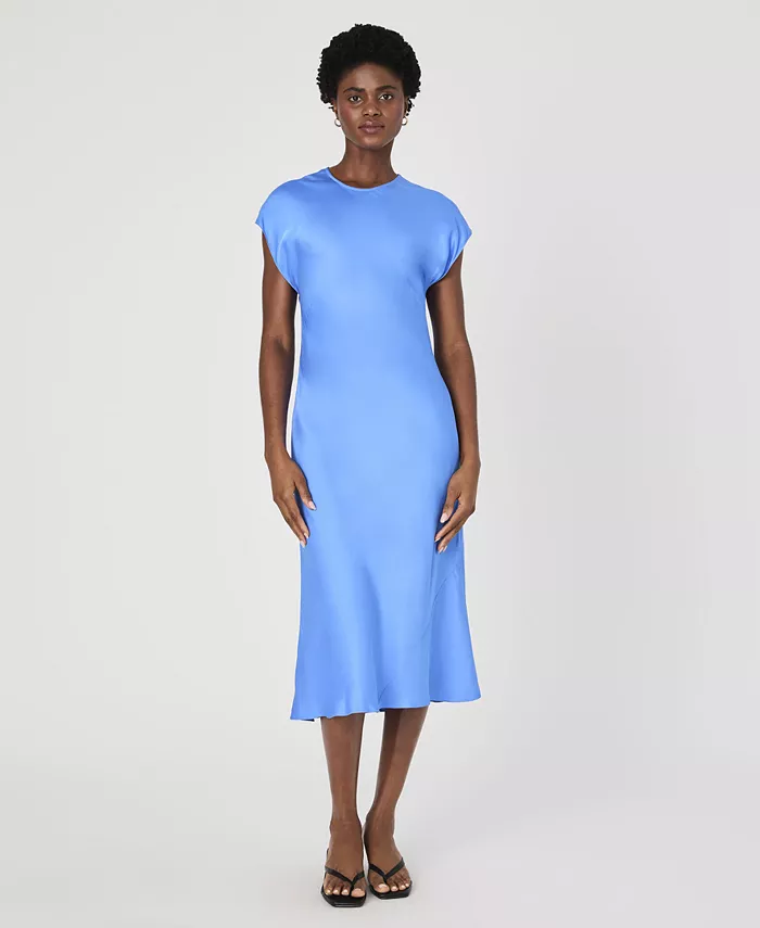 Женское атласное платье-колонна Ennis French Connection, синий
Женское атласное платье-колонна Ennis French Connection, синий