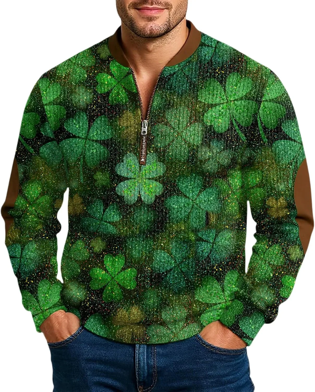Свитшот St Paddys Day мужской 2026 Green Long Sleeve с принтом клевера
Свитшот St Paddys Day мужской 2026 Green Long Sleeve с принтом клевера