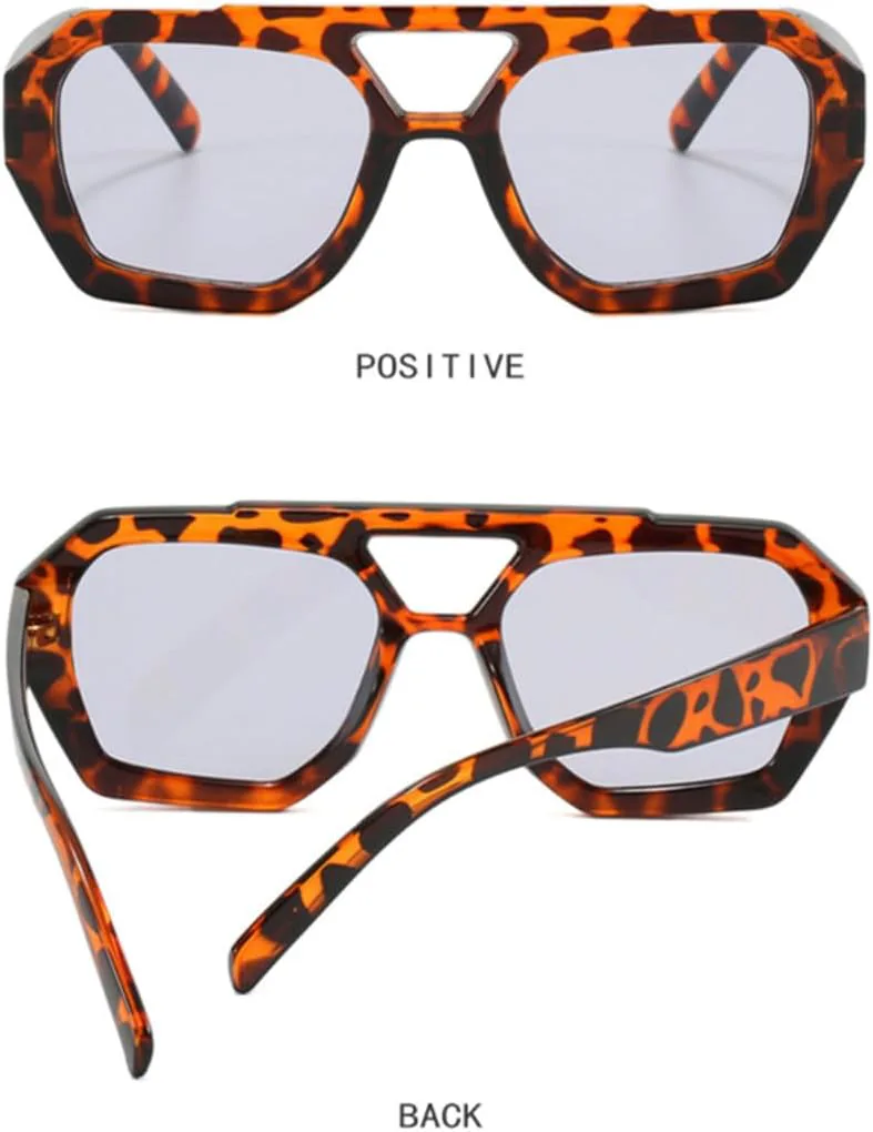 Винтажные солнцезащитные очки неправильной формы, квадратной формы, с двойной перемычкой, для женщин и мужчин, защита от УФ-излучения UV400 UATXTAU, Brown Blue
Винтажные солнцезащитные очки неправильной формы, квадратной формы, с двойной перемычкой, для женщин и мужчин, защита от УФ-излучения UV400 UATXTAU, Brown Blue