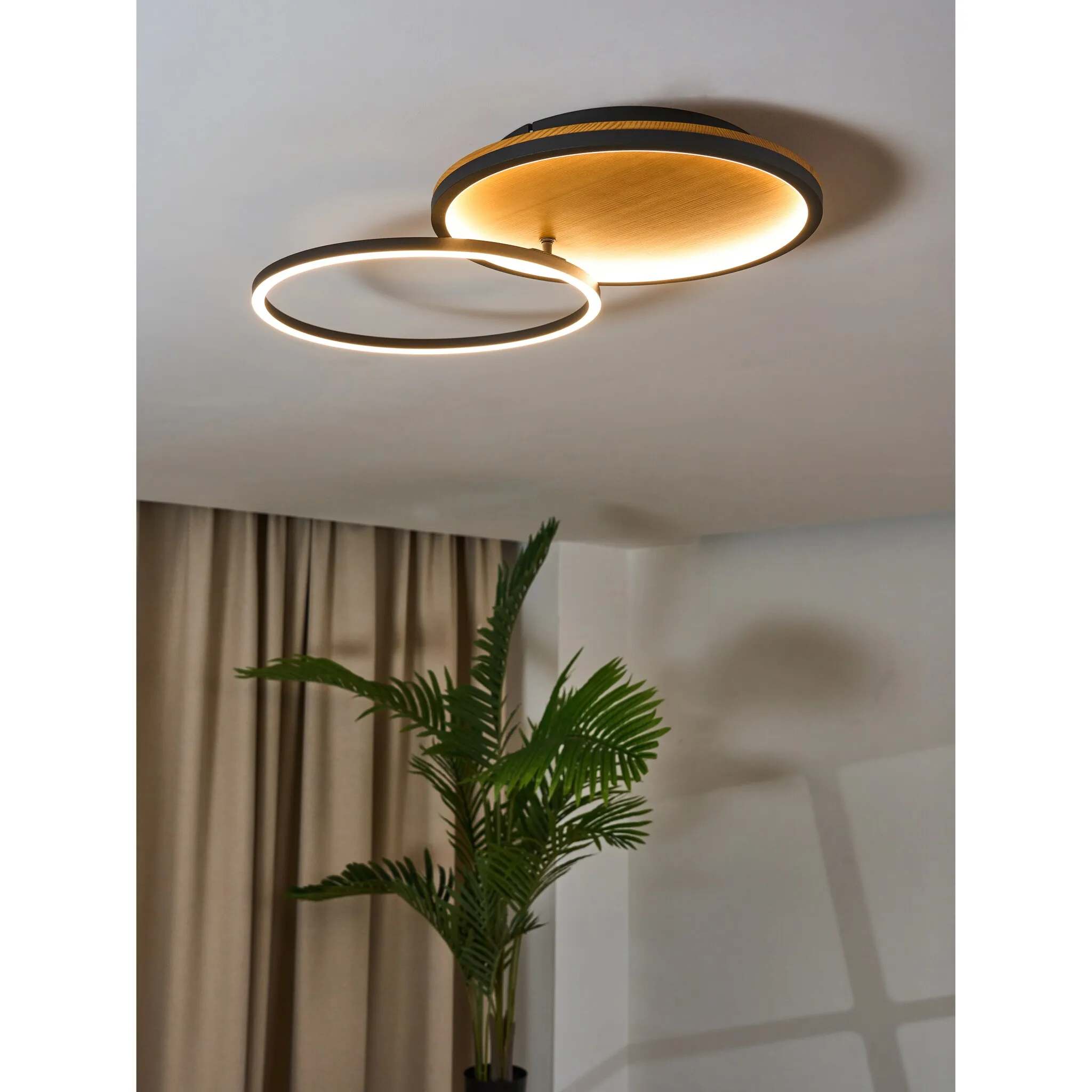 ECO-LIGHT Светодиодный потолочный светильник «Светодиодный потолочный светильник KIRU», 1 лампочка, источник света Светодиодная панель | Светодиод прочно интегрирован, цвет schwarz, holzfarben
ECO-LIGHT Светодиодный потолочный светильник «Светодиодный потолочный светильник KIRU», 1 лампочка, источник света Светодиодная панель | Светодиод прочно интегрирован, цвет schwarz, holzfarben