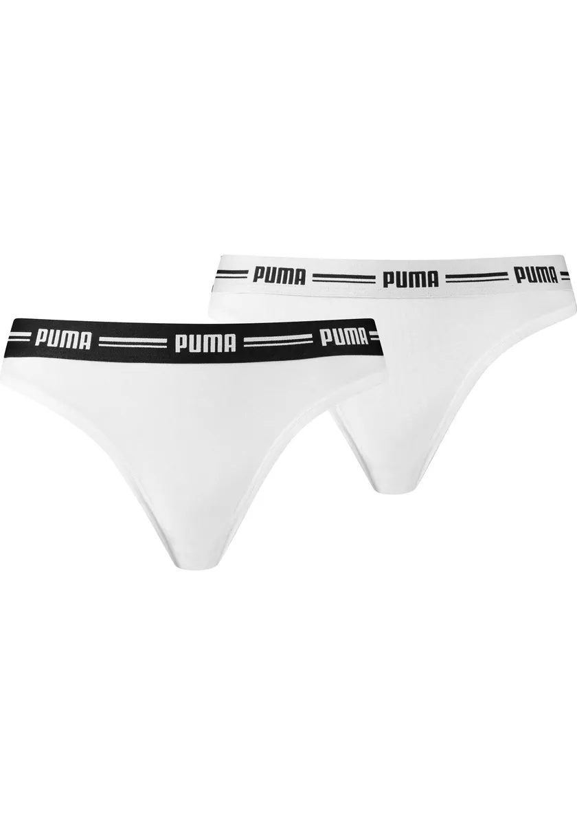 Трусики PUMA (2 шт. в упаковке), с узкими эластичными манжетами с логотипом, белый
Трусики PUMA (2 шт. в упаковке), с узкими эластичными манжетами с логотипом, белый