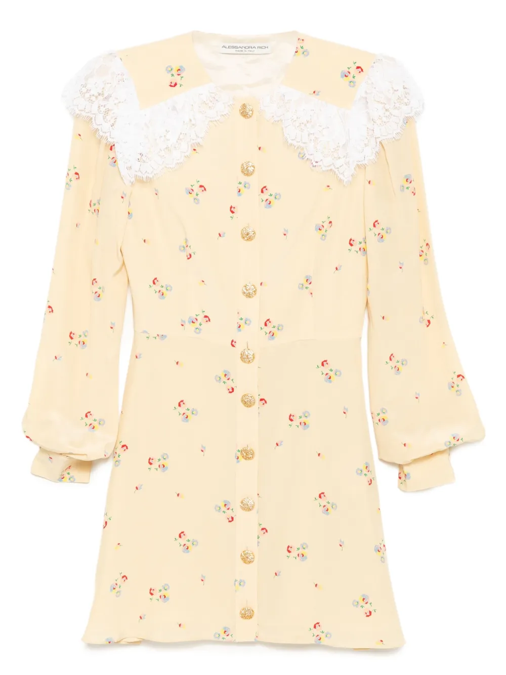 Платье с цветочным принтом Alessandra Rich, желтый
Платье с цветочным принтом Alessandra Rich, желтый