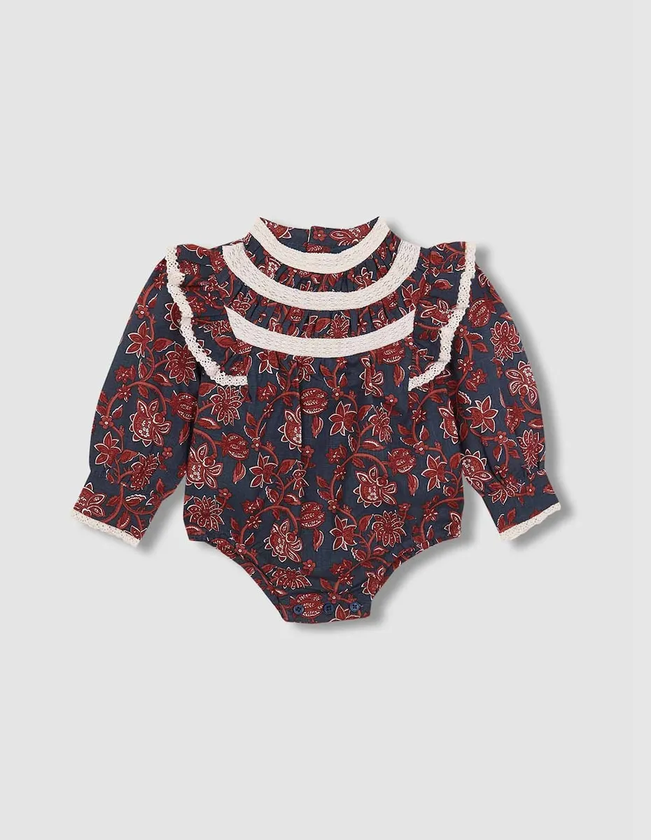 Детский комбинезон с цветочным принтом и рюшами Gocco, темно-зеленый
Детский комбинезон с цветочным принтом и рюшами Gocco, темно-зеленый