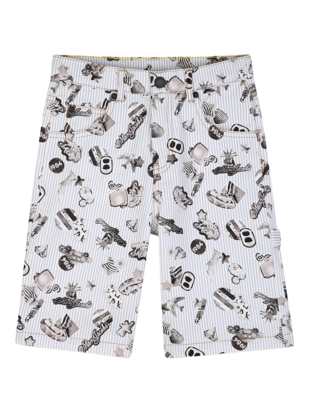 Шорты в полоску с графическим принтом Marc Jacobs Kids, белый
Шорты в полоску с графическим принтом Marc Jacobs Kids, белый