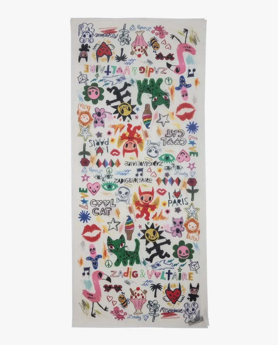 Женский длинный шарф Дельта из белого хлопка Zadig & Voltaire, белый
Женский длинный шарф Дельта из белого хлопка Zadig & Voltaire, белый