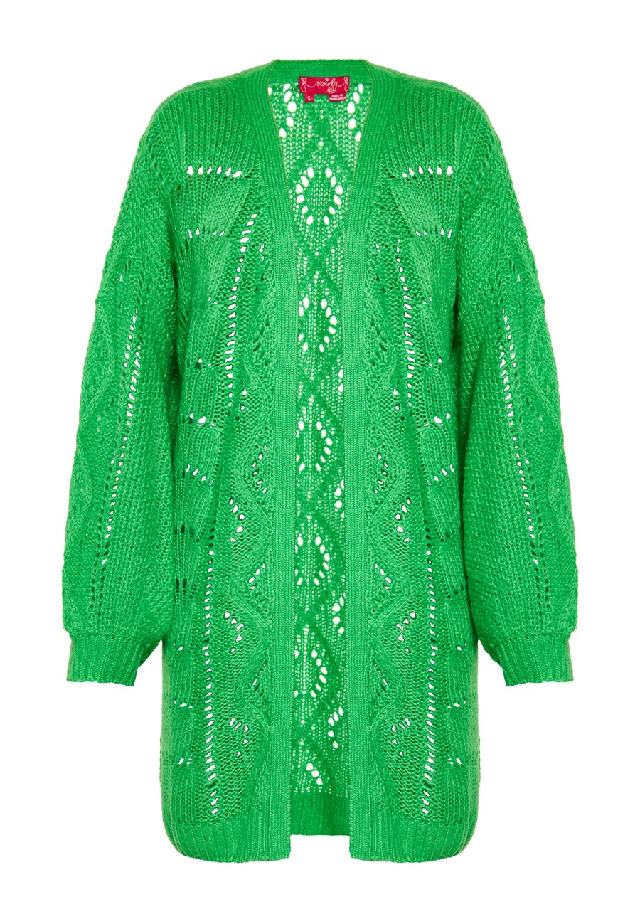 Вязаный кардиган swirly, зеленый
Вязаный кардиган swirly, зеленый