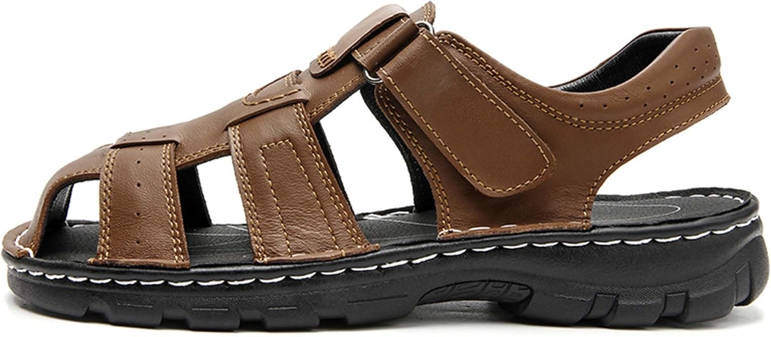 Мужские премиальные кожаные сандалии Vtiao, мужские сандалии, подошва MD Sport, противоскользящие, износостойкие, прочные, мягкие и удобные, легкие и дышащие, коричневый
Мужские премиальные кожаные сандалии Vtiao, мужские сандалии, подошва MD Sport, противоскользящие, износостойкие, прочные, мягкие и удобные, легкие и дышащие, коричневый